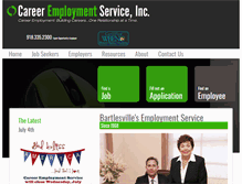 Tablet Screenshot of jobsinbartlesville.com